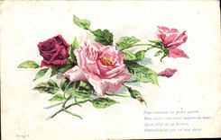 CPA Fantaisie Fleurs 