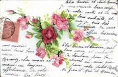 CPA Fantaisie Fleurs 