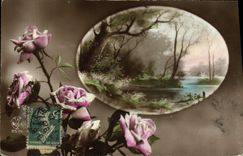 CPA Fantaisie Fleurs 