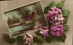 CPA Fantaisie Fleurs 