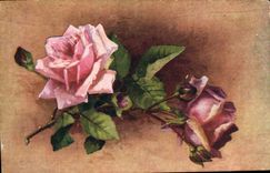 CPA Fantaisie Fleurs 