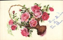 CPA Fantaisie Fleurs 