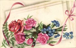 CPA Fantaisie Fleurs 