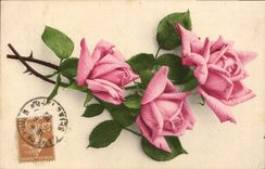 CPA Fantaisie Fleurs 