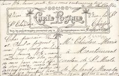 VINTAGE POSTCARD Fantasy Flowers Revevez Woman these flowers