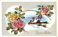 CPA Fantaisie Fleurs 