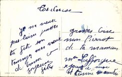 CPA Fantaisie Fleurs Fer a cheval