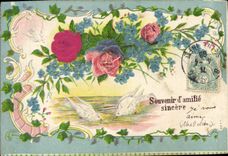 CPA Fantaisie Fleurs Colombes