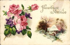 CPA Fantaisie Fleurs 