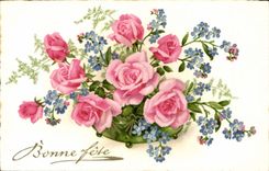 CPA Fantaisie Fleurs 