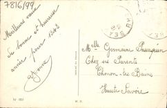 CPA Fantaisie Fleurs Fer a cheval