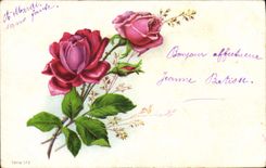 CPA Fantaisie Fleurs 