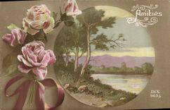 CPA Fantaisie Fleurs