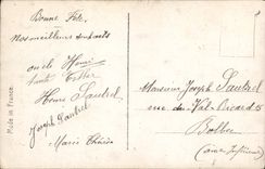 CPA Fantaisie Fleurs Santon 