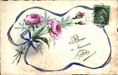 CPA Fantaisie Fleurs