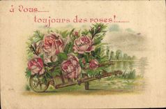 CPA Fantaisie Fleurs