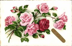 CPA Fantaisie Fleurs 