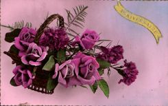 CPA Fantaisie Fleurs 