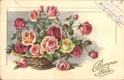 CPA Fantaisie Fleurs 