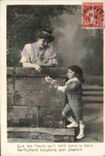 VINTAGE POSTCARD Fantasy Child wife