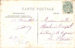 VINTAGE POSTCARD Fantasy Woman Flowers