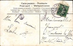 CPA Fantaisie Fleurs Colombes Traineau 