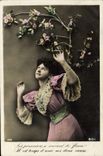 VINTAGE POSTCARD Fantasy Woman