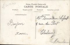 VINTAGE POSTCARD Fantasy Flowers Man