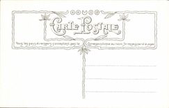 VINTAGE POSTCARD Fantasy Flowers Birds