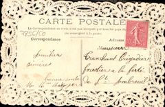 VINTAGE POSTCARD Brodee Fantasy Flowers