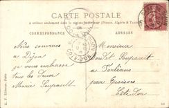 CPA Fantaisie Fleurs Rose jaune Myosotis