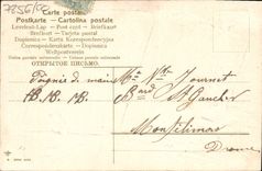 VINTAGE POSTCARD Fantaisie Flowers Clover Horseshoe