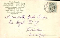 VINTAGE POSTCARD Fantasy Flowers Woman