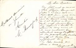 CPA Fantaisie Fleurs Muguet Drapeau