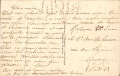 Flores de la fantasía de la POSTAL de la VENDIMIA