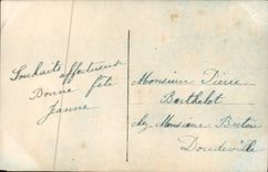 Flores de la fantasía de la POSTAL de la VENDIMIA