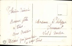 Flores de la fantasía de la POSTAL de la VENDIMIA