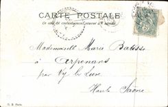 Flores de la fantasía de la POSTAL de la VENDIMIA