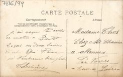 CPA Fantaisie Fleurs Femme Enfant