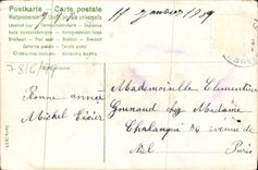 Flores de la fantasía de la POSTAL de la VENDIMIA