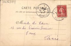 Flores de la fantasía de la POSTAL de la VENDIMIA