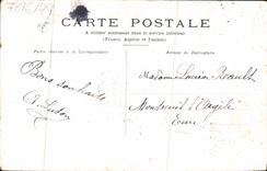 Flores de la fantasía de la POSTAL de la VENDIMIA