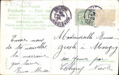 Flores de la fantasía de la POSTAL de la VENDIMIA