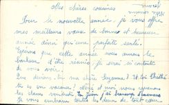 Flores de la fantasía de la POSTAL de la VENDIMIA