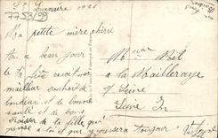 Flores de la fantasía de la POSTAL de la VENDIMIA