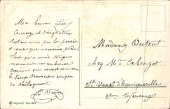 Flores de la fantasía de la POSTAL de la VENDIMIA