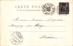 Flores de la fantasía de la POSTAL de la VENDIMIA