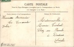 Flores de la fantasía de la POSTAL de la VENDIMIA