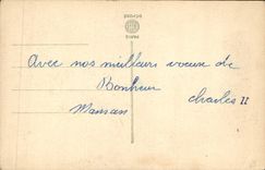 VINTAGE POSTCARD Fantaisie Flowers Horseshoe