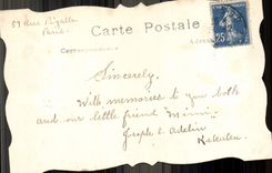 Flores de la fantasía de la POSTAL de la VENDIMIA